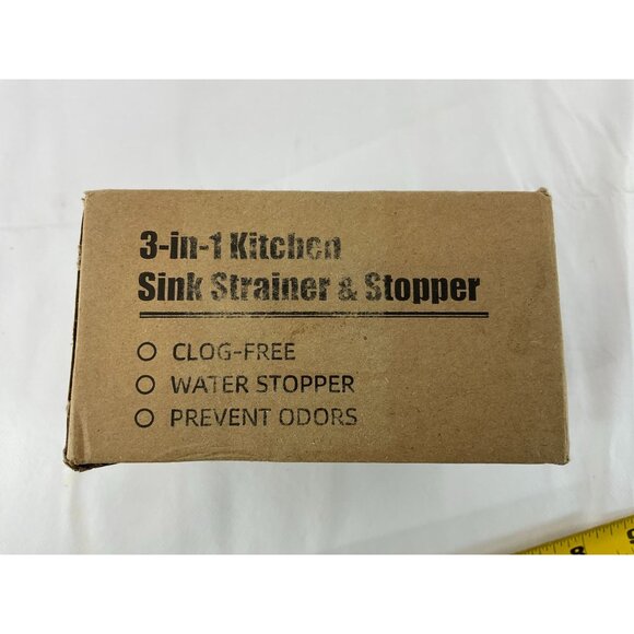 3-In-1 Kitchen Sink Strainer & Stopper Clog-Free Water Stopper Prevent Odors - Picture 6 of 11